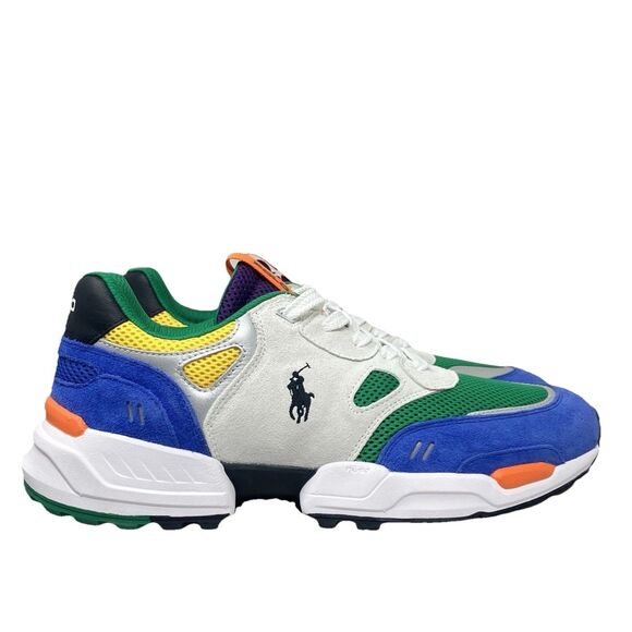 Polo by Ralph Lauren Shoes - Polo Ralph Lauren Sneakers Womens 12.5 Colorblock Suede Leather Lifestyle Jogger